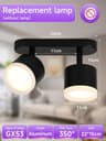 Modern Adjustable Linear Ceiling Spotlight Track Fixture Fixture Only 21