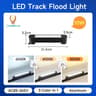 Modern Tricolor Linear Track Floodlight Fixture 7