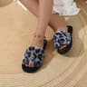 Womens Plush Fleece Warm Winter House Slippers With NonSlip EVA Sole 8