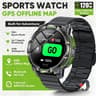 Mens Rugged GPS Outdoor Smartwatch With Offline Maps  1200mAh Battery 17