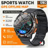 Mens Rugged GPS Outdoor Smartwatch With Offline Maps  1200mAh Battery 22