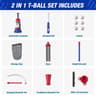 3in1 Kids Baseball TBall Set With Automatic Pitching Machine  Hanging Tee 10