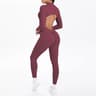 Backless LongSleeve FrontZip Athletic Yoga Bodysuit 11