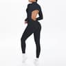 Backless LongSleeve FrontZip Athletic Yoga Bodysuit 8