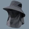 Outdoor UV Protection Sun Hat With Detachable Neck Flap  Breathable Face Cover 12