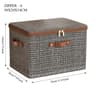 Collapsible Fabric Wardrobe Clothing  Blanket Storage Bin 7