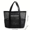 Extra Large Breathable Mesh Beach Toy Tote  Travel Shoulder Bag 7