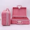 Retro RattanLike Woven Suitcase Storage Box  Decorative Prop Basket With Handle 7