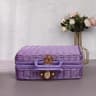 Retro RattanLike Woven Suitcase Storage Box  Decorative Prop Basket With Handle 11