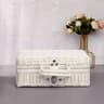 Retro RattanLike Woven Suitcase Storage Box  Decorative Prop Basket With Handle 9