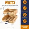 Tiered Bamboo Fruit And Vegetable Basket Stand Multipurpose Kitchen Storage Organizer 1