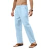 Mens Cotton Linen Drawstring Pants  Breathable LooseFit Trousers For Yoga Lounge  Travel 0