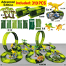 Dinosaur Race Track Toy Set With Electric Car And Looping Track For Kids 6