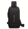 Mens Anti Theft Chest Bag Durable Oxford Crossbody Backpack For Travel And Motorcycle 3