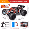 1 To 16 Scale 4WD RC Car With LED Lights High Speed 70KMH Drift Monster Truck 3