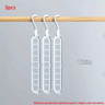 Foldable Space Saving Clothes Hangers With 9 Slots Heavy Duty Closet Organizer Set 5