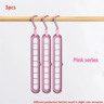 Foldable Space Saving Clothes Hangers With 9 Slots Heavy Duty Closet Organizer Set 7