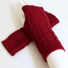 Chunky Knit Faux Wool Fingerless Gloves 9