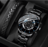 Stainless Steel Quartz Watch For Men With Calendar And Luminous Display 9