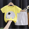 Kids Summer Cotton Clothing Set Cartoon T Shirt And Shorts Outfit 5