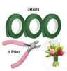 Green Floral Tape And DIY Flower Wrapping Tool Kit 2