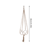 Hand Woven Hanging Plant Holder Cotton Rope Flower Pot Hanger 5