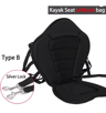 Adjustable Padded Kayak Seat With Backrest And Detachable Storage Bag 5