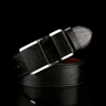 Mens Business Casual Leather Belt Smooth Buckle 3