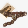 Retro Western Cowboy Wide Belt With Hollow Metal Buckle For Women 5
