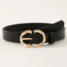 Womens Classic PU Leather Belt With Metal Buckle Fashion Jeans Belt 1