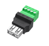 USB Type A Terminal Adapter Connector USB 20 Male Female Plug 3