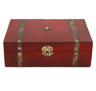 HeritageWood Vintage Treasure Chest Wooden Keepsake Storage Box 6