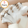 Cartoon Teddy Bear Ankle Socks For Women Soft Breathable Casual Wear 2
