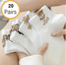 Cartoon Teddy Bear Ankle Socks For Women Soft Breathable Casual Wear 6
