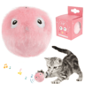 Interactive Cat Toy Balls Smart Plush Chirping Pet Play Set 4