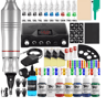 Complete Tattoo Pen Machine Kit Rotary Cartridge Tattoo Starter Set 10