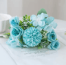 29CM Artificial Rose And Chrysanthemum Silk Bouquet For Wedding Decor 5