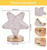 Bedroom Crystal Touch Dimming Night Light Girls Room Home Decor Aesthetics USB Bedside LED Ambient  5