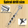 SurvivalPro Manual Auger Drill Bit For Wood Camping And Bushcraft 6