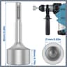 Heavy Duty Ground Rod Driver Drill Bit Carbon Steel Grounding Rod Installation Tool 8