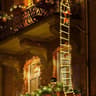 Santa Climbing Ladder Christmas Lights Waterproof Holiday Decoration For Indoor Outdoor 7