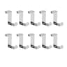 Z Shaped Over Door Hook Stainless Steel Organizer For Home Storage 8