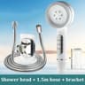High Pressure Handheld Shower Head 4 Mode Adjustable Bathroom Set 21