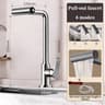 Pull Out Kitchen Faucet Stainless Steel Rotatable Sink Tap 8