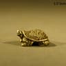 Vintage Brass Turtle Figurine Feng Shui Decor For Desk And Home 6