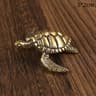 Vintage Brass Turtle Figurine Feng Shui Decor For Desk And Home 8