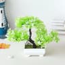 Mini Artificial Bonsai Tree Potted Plant For Desk And Home Decor 11