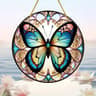 Butterfly Stained Glass Suncatcher Hanging Window Art Decor 10