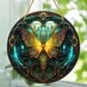 Butterfly Stained Glass Suncatcher Hanging Window Art Decor 12