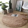 Round Plush Fluffy Rug Soft Carpet Non Slip Cozy Floor Mat 13